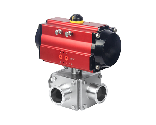 臥式氣動(dòng)三通球閥